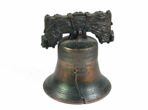 Liberty bell Philadelphia isolated on white